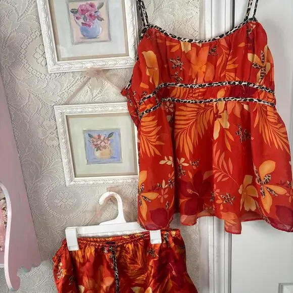 vintage secret treasures floral flowy set - Picture 4 of 6